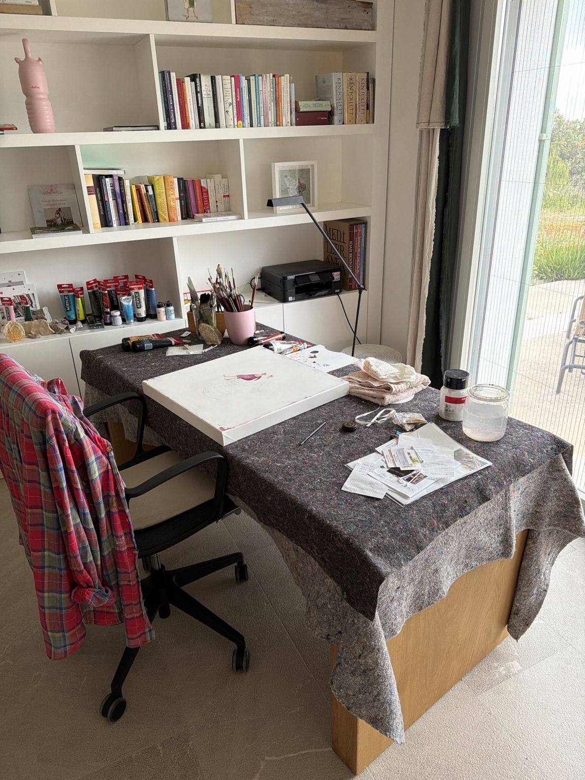 Das Atelier von Susanne Richers auf Mallorca